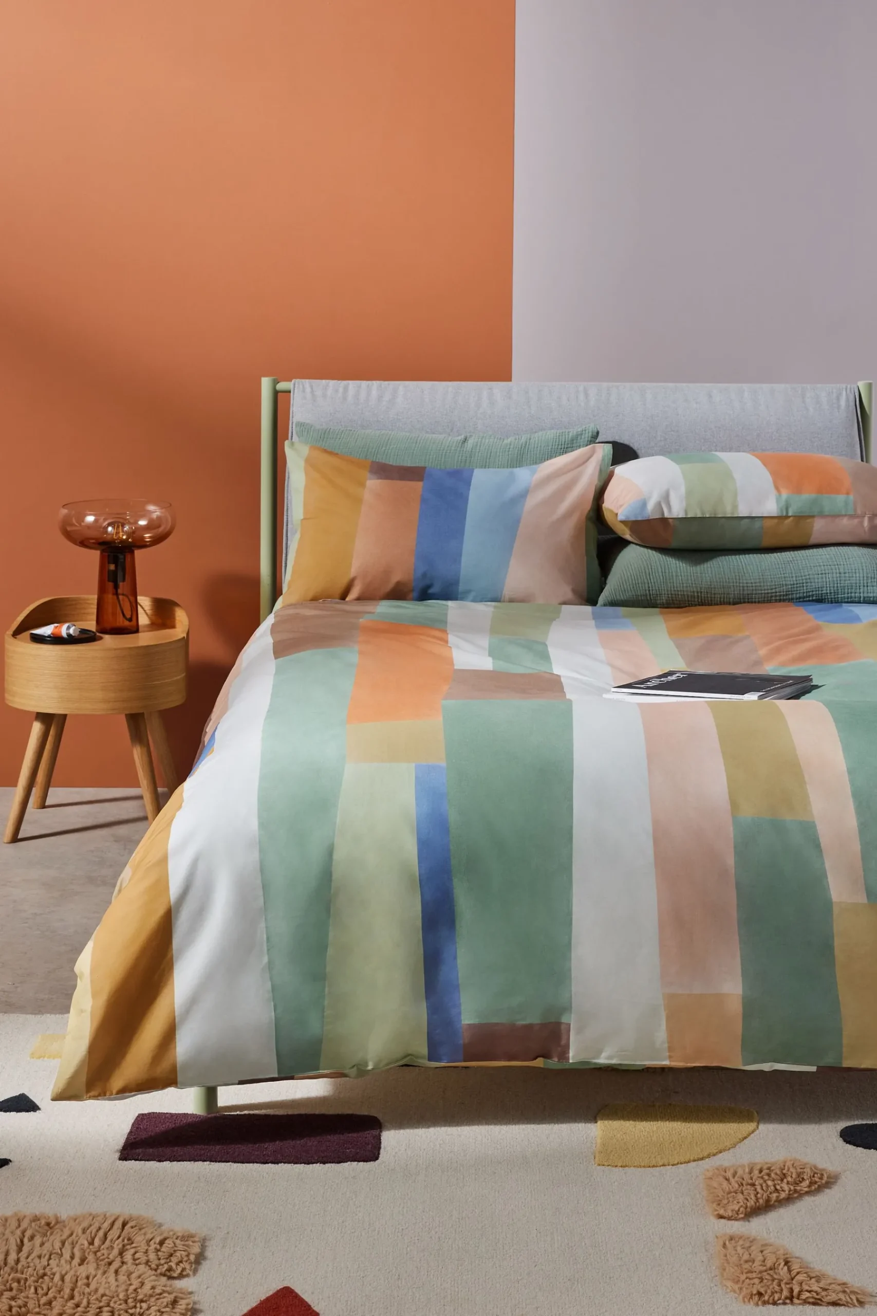 100% Cotton 180 Thread Count Alonzo Duvet Cover and Pillowcase Set*MADE.COM Outlet