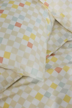 100% Cotton 180 Thread Count Checker Duvet Cover and Pillowcase Set*MADE.COM Clearance