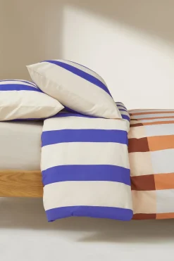 100% Cotton 180 Thread Count Terri Duvet Cover and Pillowcase Set*MADE.COM Best Sale
