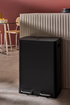 2 Section Recycling and Waste Colter Bin*MADE.COM Sale