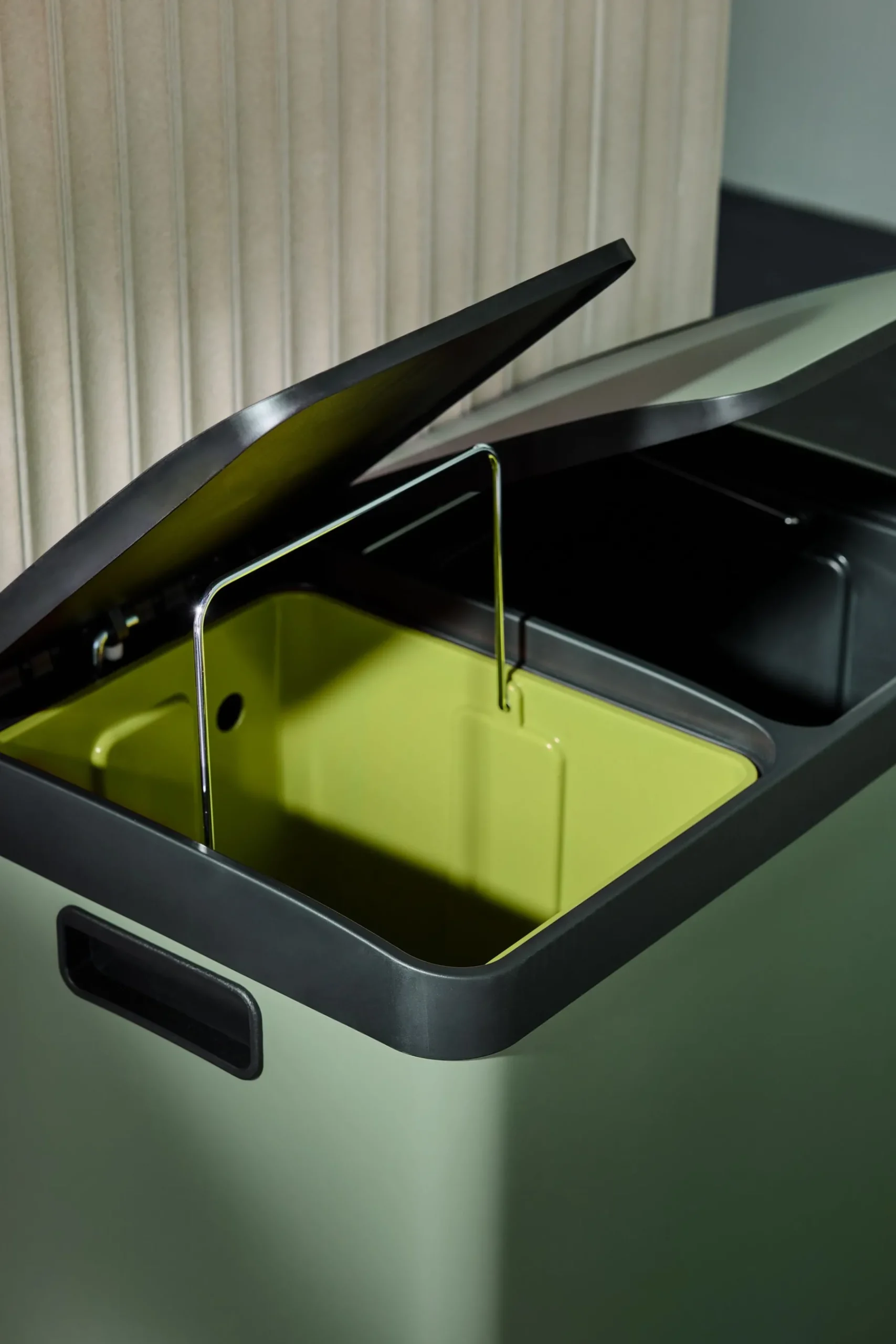 2 Section Recycling and Waste Colter Bin*MADE.COM Sale