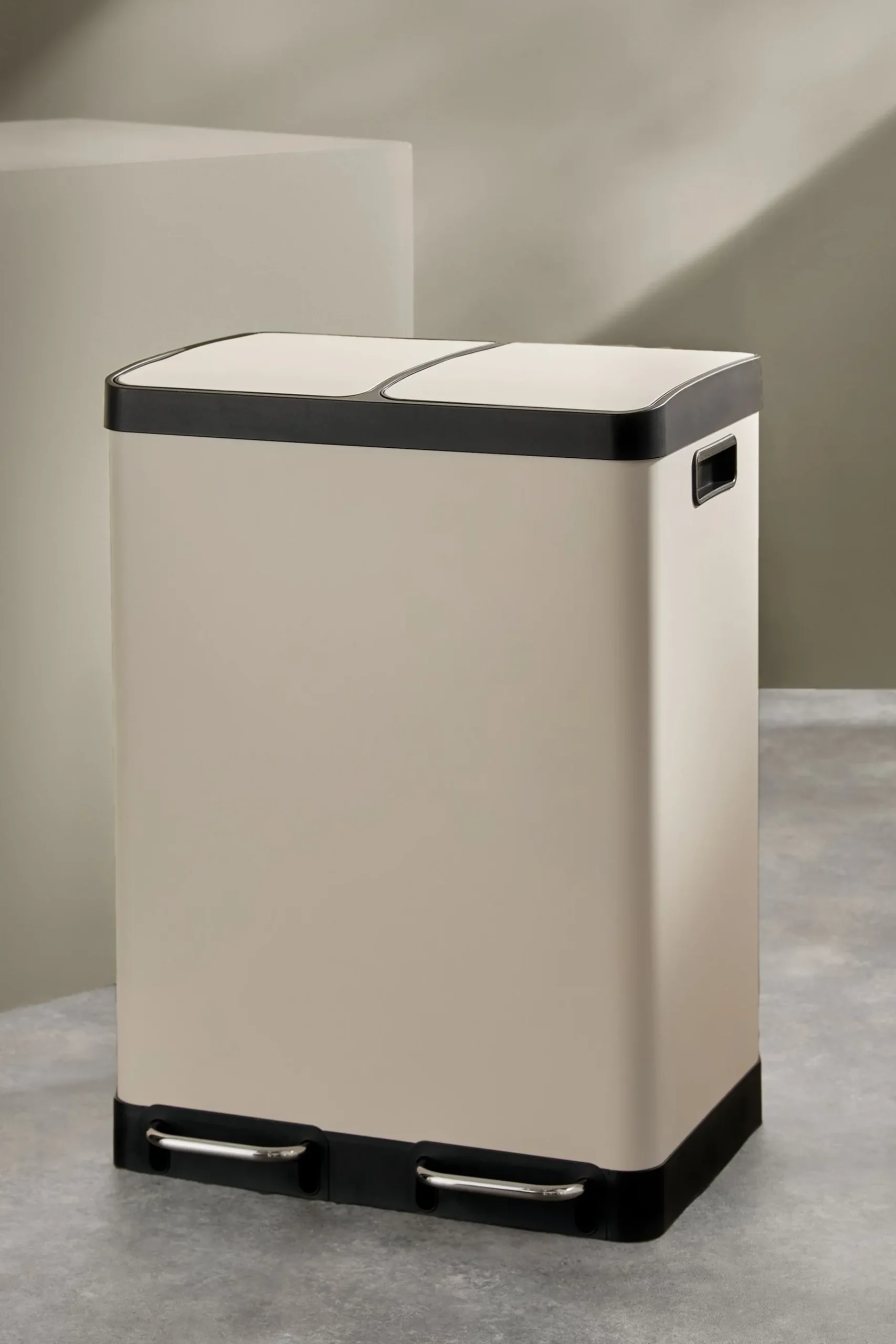 2 Section Recycling and Waste Colter Bin*MADE.COM Sale