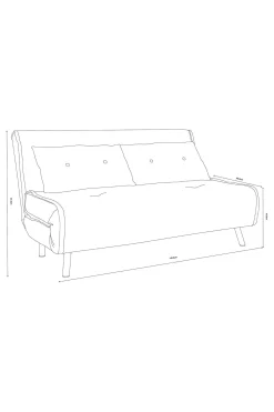 Borg Haru 2 Seater Sofa Bed*MADE.COM Sale