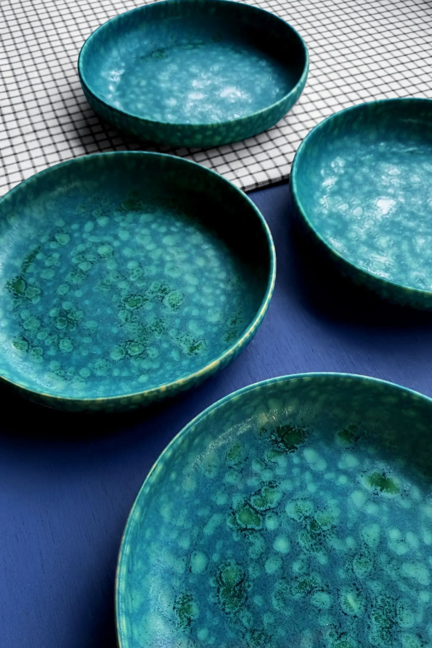 Set of 4 LoHo Reactive Glaze Pasta Bowls*Curateology Best