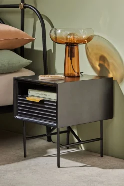 Haines Mango Wood Bedside Table*MADE.COM Cheap