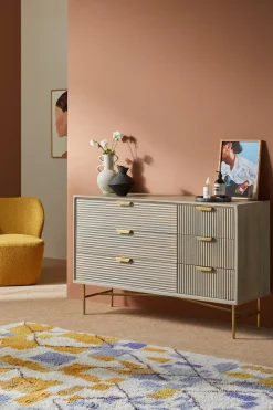 Haines Mango Wood Chest of Drawers*MADE.COM Clearance