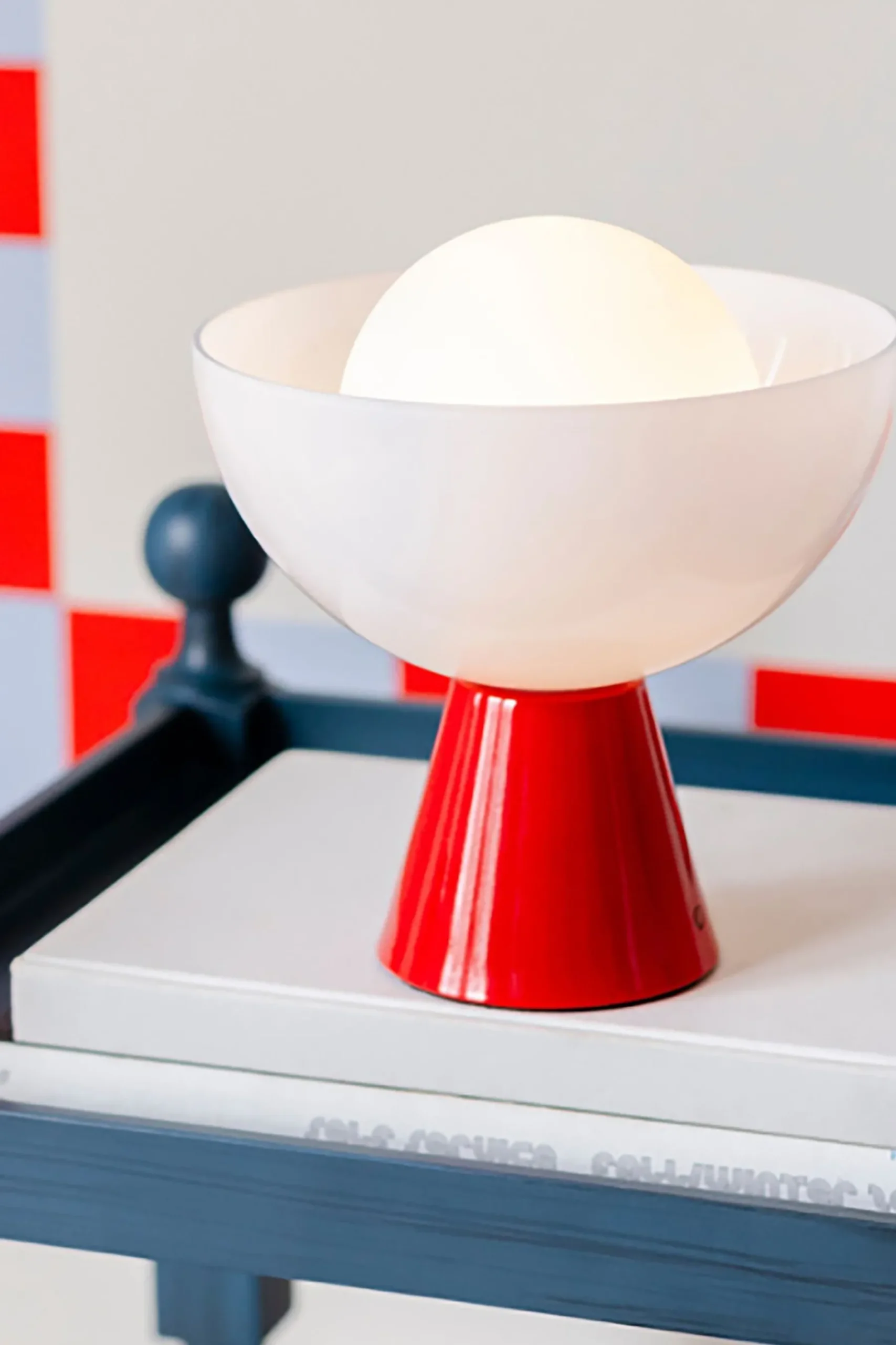 Glass Bowl Rechargeable Table Lamp*Houseof. Cheap