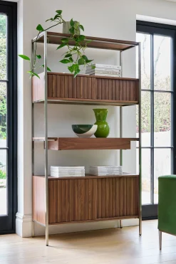 Belgrave Walnut Shelving Unit*Jasper Conran London New