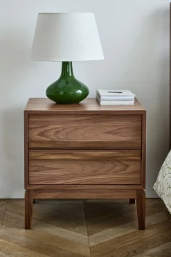 Belgrave Walnut 2 Drawer Bedside*Jasper Conran London Fashion
