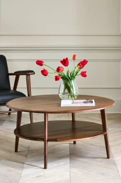 Belgrave Walnut Round Coffee Table*Jasper Conran London Cheap