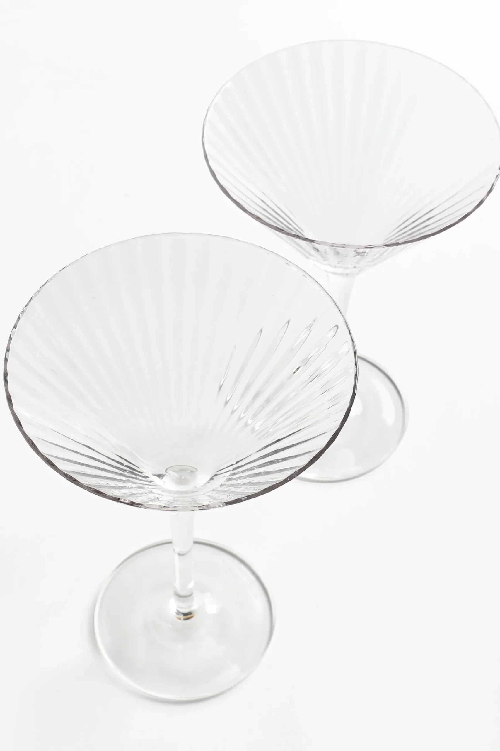 Set of 4 Fluted Martini Cocktail Glasses*Jasper Conran London Cheap