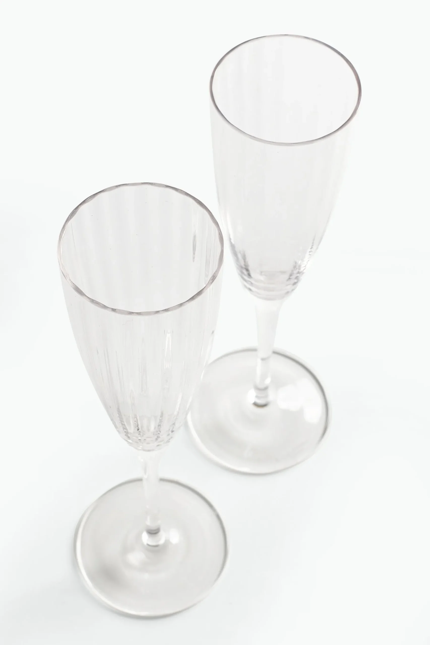 Set of 4 Fluted Champagne Flute Glasses*Jasper Conran London Hot