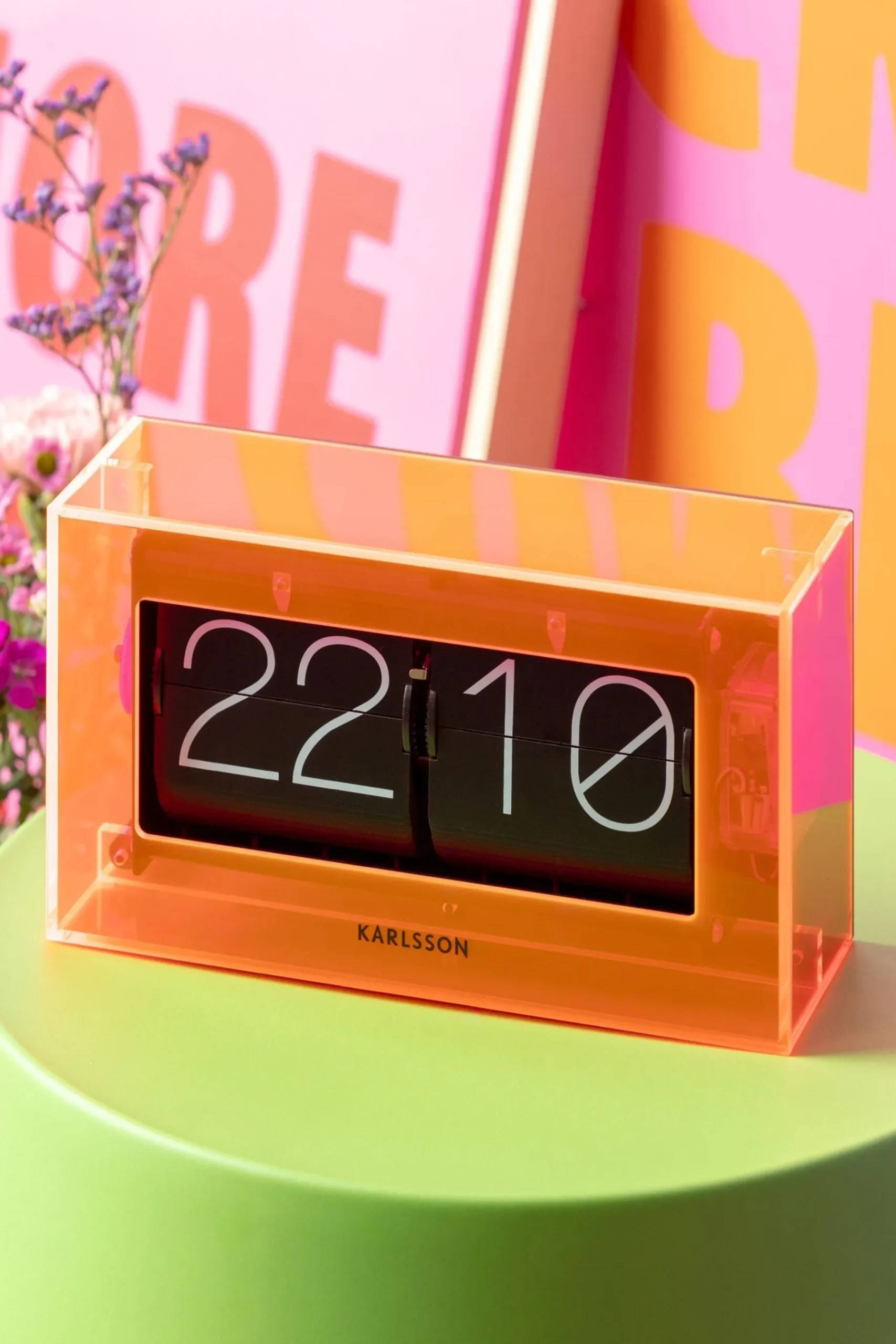 Boxed Flip Table Clock*Karlsson Discount