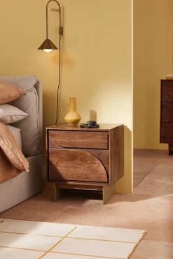 Keala Mango Wood Bedside Table*MADE.COM Discount