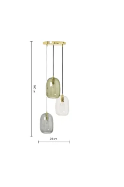 Lykke 3 Light Cluster Chandelier Ceiling Light*MADE.COM Flash Sale