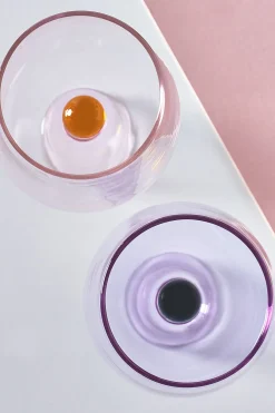Set of 2 Ball Detail Wine Glasses*Novogratz Best