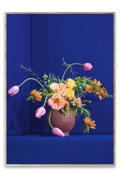 Blomst 01 Framed Wall Art Print in Natural Oak Frame*Paper Collective Best