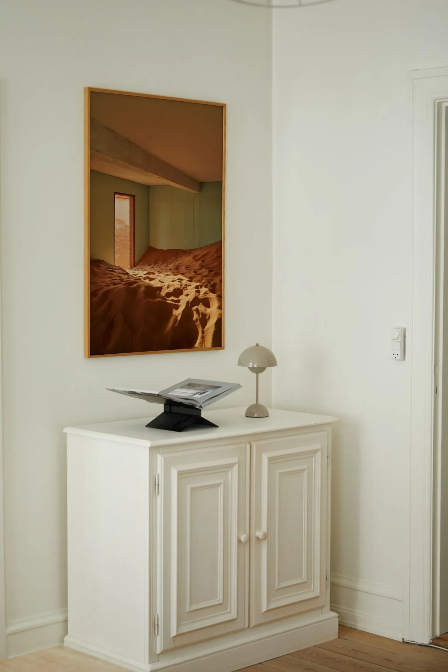 Sand Village I Framed Wall Art Print in Natural Oak Frame*Paper Collective Online
