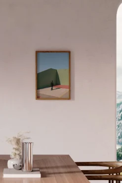 Simplicity of the Moment Framed Wall Art Print in Natural Oak Frame*Paper Collective Best