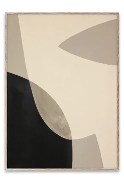 Simplicity 01 Framed Wall Art Print in Natural Oak Frame*Paper Collective Clearance