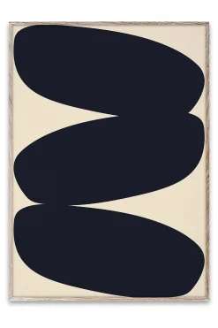 Solid Shapes 01 Framed Wall Art Print in Natural Oak Frame*Paper Collective Outlet