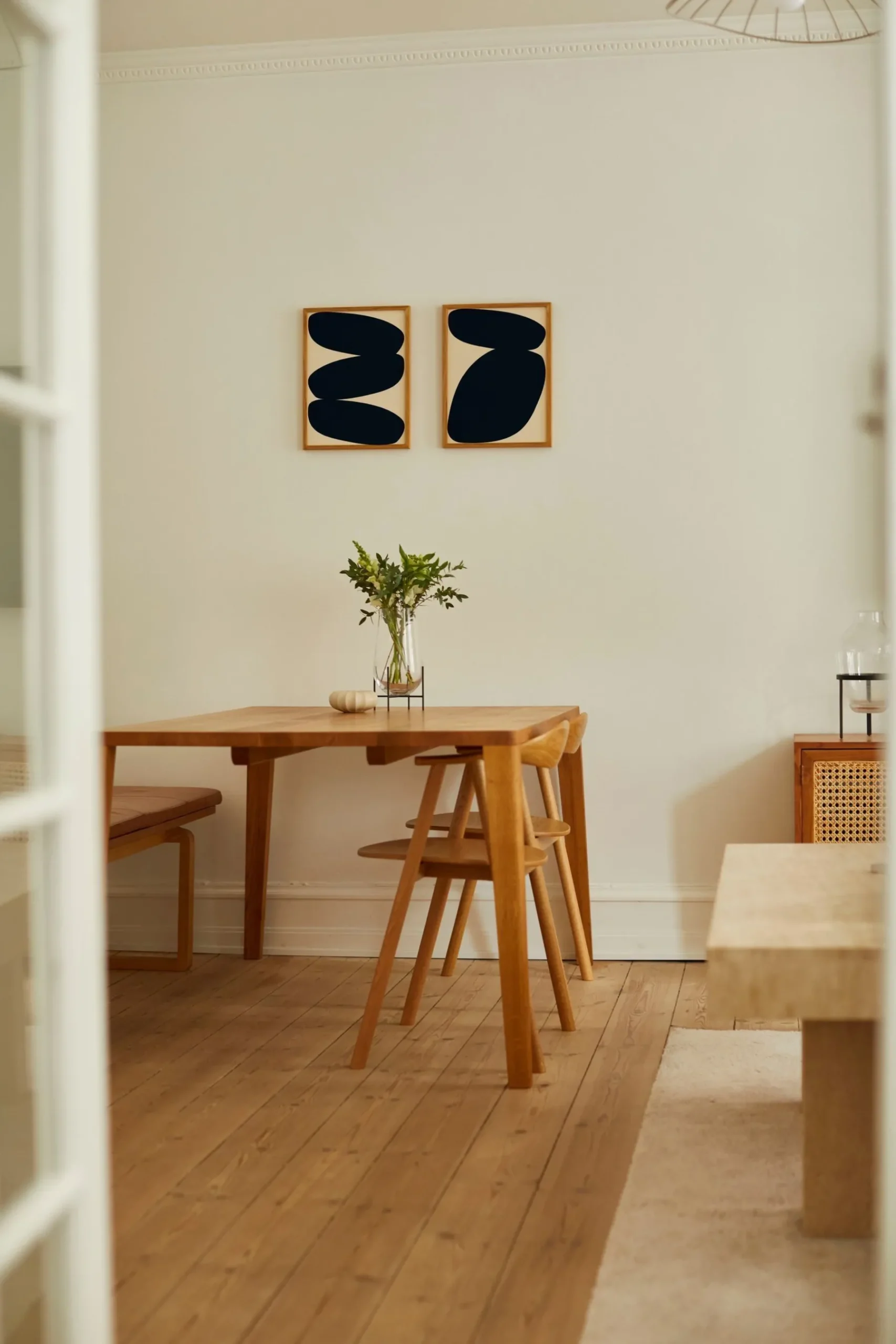 Solid Shapes 01 Framed Wall Art Print in Natural Oak Frame*Paper Collective Outlet