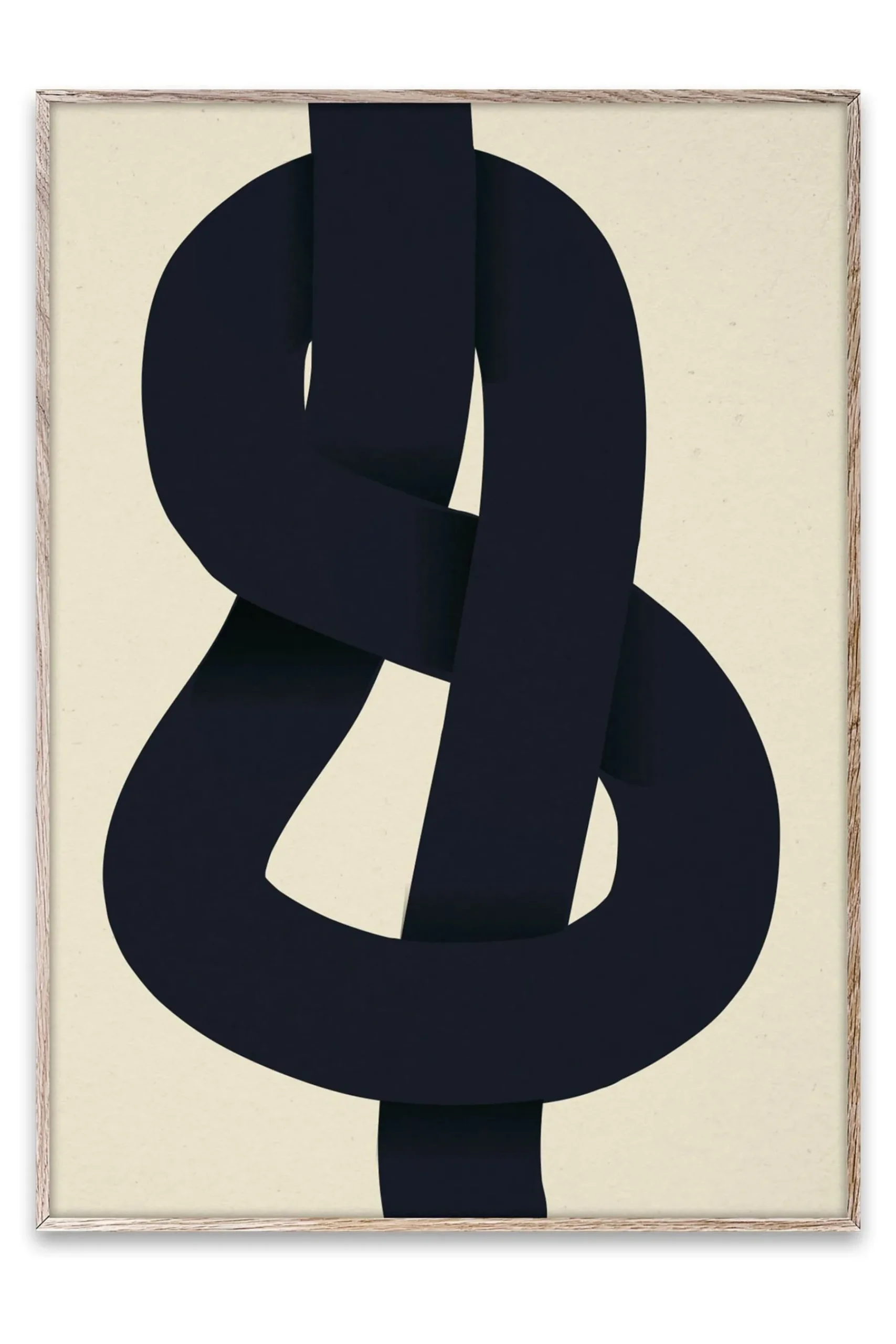 The Knot Framed Wall Art Print in Natural Oak Frame*Paper Collective Outlet