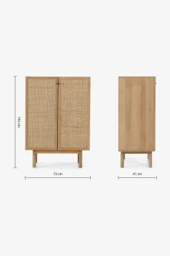 Pavia Natural Rattan Compact Highboard*MADE.COM Sale