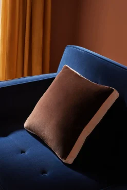 Petra Cotton Velvet Boxy Cushion*MADE.COM Cheap