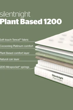 Plant Naturals Pocket 1200 Mattress*Silentnight Clearance