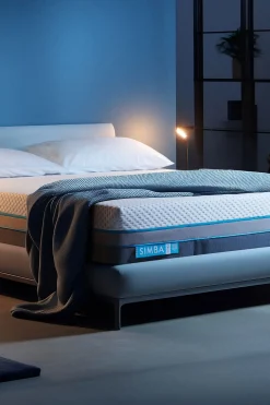 Deluxe Ultra White and Dark Grey Mattress*Simba New