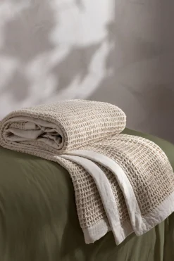 Canopy Waffle Textured Oversized 100% Cotton Throw*Yard Online