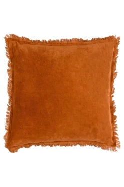 Jaye Velvet Fringed Polyester Filled 100% Cotton Cushion*Yard Outlet