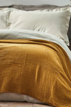 Lark 4 Layer Muslin Crinkle 100% Cotton Throw*Yard Clearance
