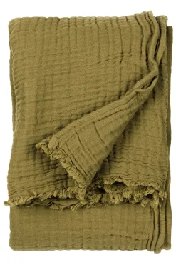 Lark 4 Layer Muslin Crinkle 100% Cotton Throw*Yard Clearance