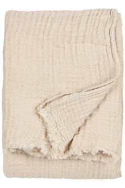 Lark 4 Layer Muslin Crinkle 100% Cotton Throw*Yard Clearance